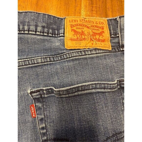 Levi's 502 Jeans 295070 Mens Regular Tapered Fit Stretch Red Tab Size W34 L30 - Picture 4 of 8